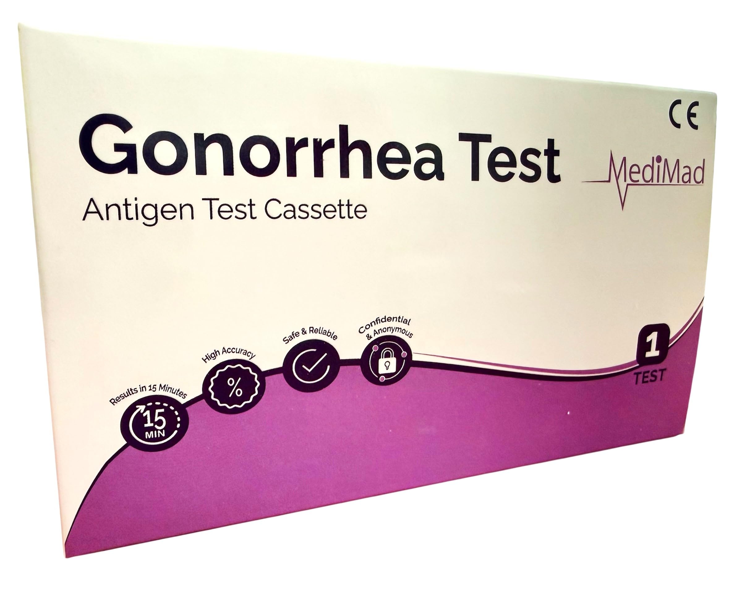 Gonorrhea Test (Male or Female) Pro GP Swab Tests STI STD Kit Test CE