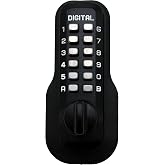 Digital Door Lock M210 Mechanical Keyless Deadbolt, Jet Black