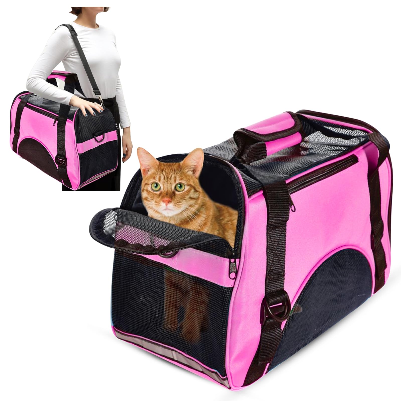 PETCUTE Cat carrier bag small dog carrier dog travel carrier Soft sided pet carriers for small animals