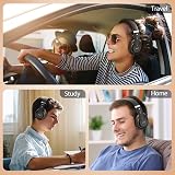 Rebocico Bluetooth Headphones Over Ear 65 Hrs Playtime 6 EQ Modes FM SD view 5