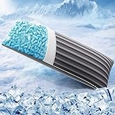 ZonLi Cooling Body Pillow for Adults, Long Pillow with Memory Foam Adjustable, Firm Support Body Pillow for Side Sleeper, Pregnant, Back Pain Relief, Washable Pillowcase, 20x54 inch, Grey