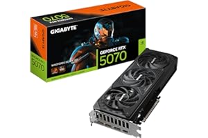 GIGABYTE GeForce RTX 5070 WINDFORCE OC SFF 12G Graphics Card, 12GB 192-bit GDDR7, PCIe 5.0, WINDFORCE Cooling System, GV-N507