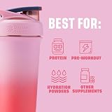BlenderBottle Strada Sleek Shaker Cup 740ml Flamingo Ombre Stainless view 4
