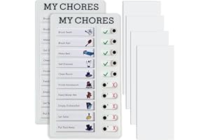 SAFEHOM Chore Chart, Chore Board, My Chores Checklist Task Board, Daily Schedule Board, to Do List, Planner Check List, Chore List for Kids, Multiple Kids, Adults and Form Good Habit