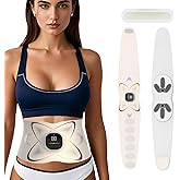 Abs Stimulator Abdominal, ab Belt Muscle Stimulator with Heat for Belly Fat Loss, Stomach Cellulite Melting, Postpartum Care Smooth & Firming, Lower Back Massager for Pain Relief Women Men Gifts