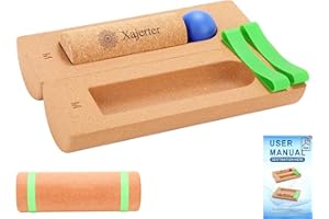 XAJERTER Cork Balance Board 4-in-1 Foot Strengthener, Premium Natural Cork, Plantar Fasciitis Foot Pain Relief, Foot Balance Trainer