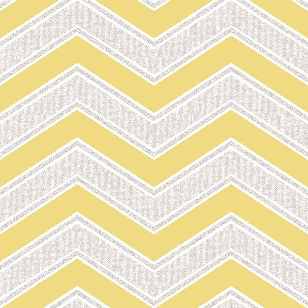Coloroll M1144 Serena Yellow Chevron Wallpaper