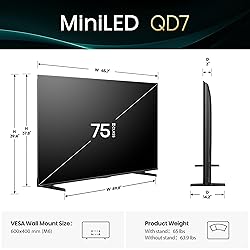 Hisense 75" Class QD7 Series Mini-LED 4K UHD Smart