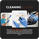 The Real Touch Blue Nitrile Powder Free Gloves Medium Box of 100 view 5
