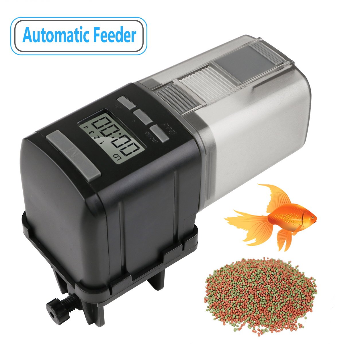 New Aquarium Automatic Fish Food Feeder Easy Feed Automatic Pellet