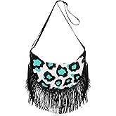 voucong Small Crossbody Purses for Women Adjustable Shoulder Strap Ladies Crossbody Bags Womens Shoulder Bags Medium Size Vleopard Spots