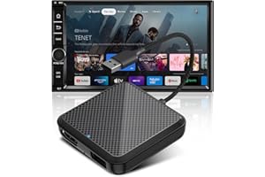 Car TV Mate, Dilxyuy CarPlay TV Adapter for Cars with Factory Wired CarPlay, Car Streaming Device for Fire TV Stick/Roku/PS5/Switch, HDMI to USB Port Car TV Converter, 2.4GHz WiFi, Plug and Play