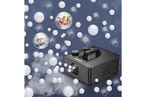 WISDOMLIT Fog Bubble Machine, No Spill Smoke Bubble Machine, 250W Bubble Fog Machine, 8000+ White Fog Bubbles Per Minute, Smoke Bubbles Effect for Indoor Outdoor Halloween Holiday Wedding Birthday Party
