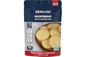 Shortbread Keto Cookie Mix by Keto and Co | Just 1.3g Net Carbs Per Serving | Gluten Free, Low Carb, No Added Sugar, Naturally Sweetened | (Shortbread Cookies)