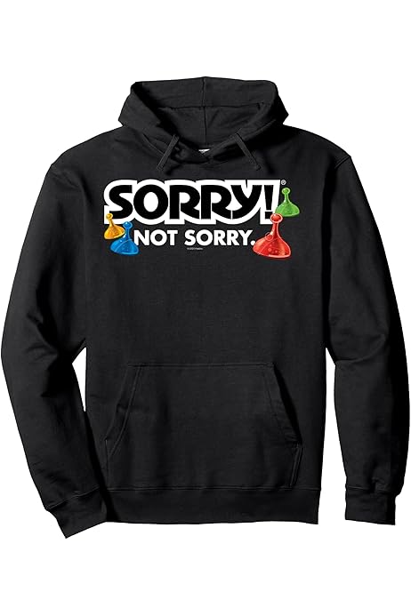 Amazon.com: Sorry Not Sorry Logo Pullover Hoodie : 服裝