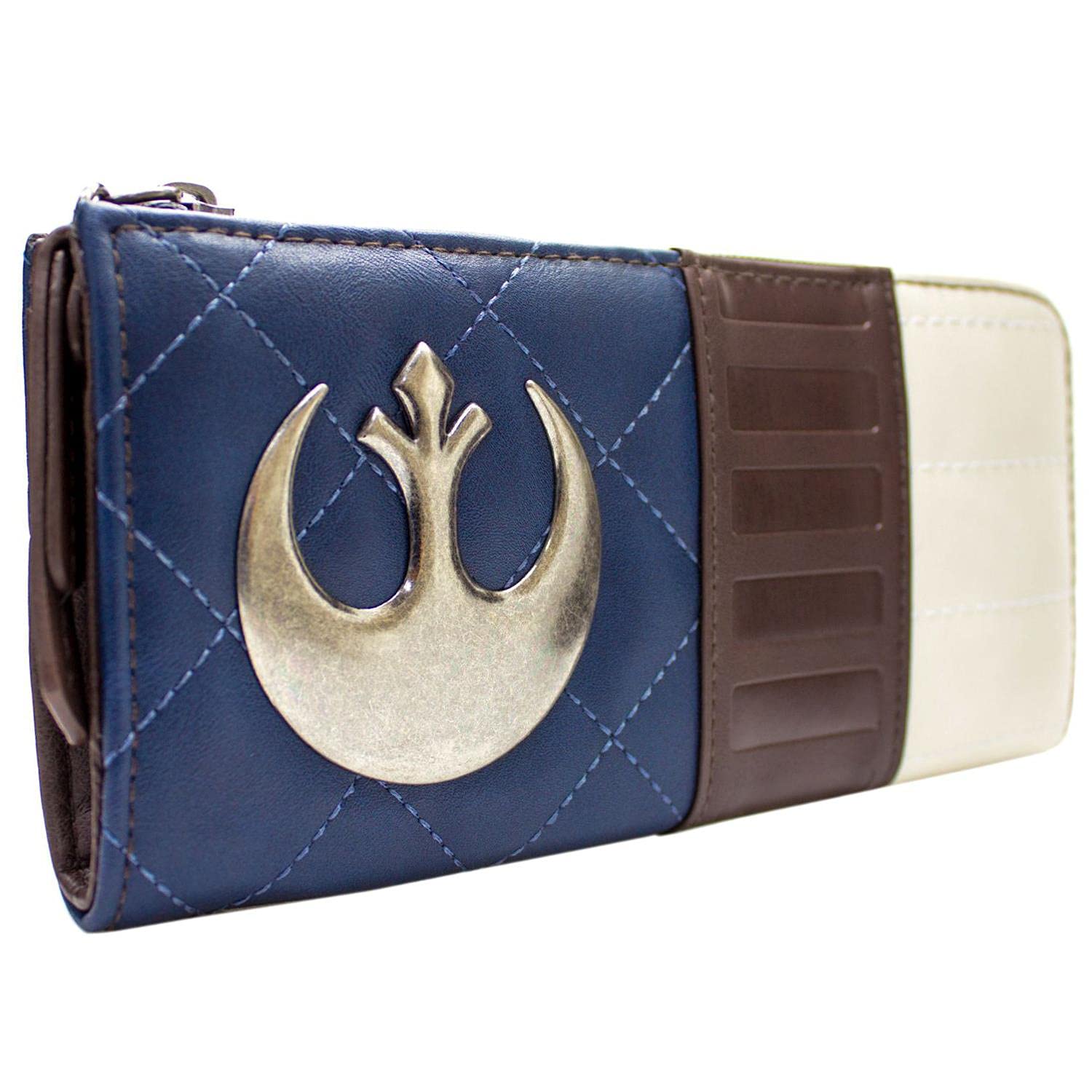 Star Captain Wars Han Suit-Up Solo Rebel Emblem Purse Clutch Coin Pocket & Card Holder, Blue