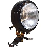Universal 12V Tractor Work Light with Switch Plough Lamp Assembly Black Metal Body, Compatible with Mahindra, Swaraj, Deutz Fahr, Allis Chalmers, Truck, Trailer &amp; Agricultural Equipment (Single)