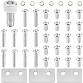 Complete 280 Pool Cleaner Hardware Screw Rebuild Kit for Polaris Zodiac | with 1 Sweep Hose Adjust Screw B20, 3 Axle Plate C70, 7 Lock Washer C45, 20 pcs C40,10 pcs C76 Screws