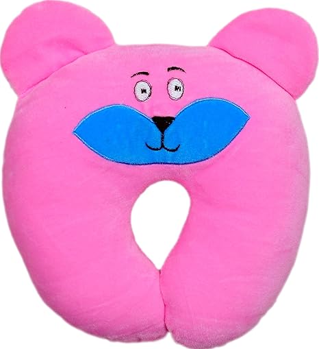 Buy Momy Mom Newborn U Shape Soft Support Pillow For New Born Baby Neck Pillow For Kids Childrens Neck Support Child Head Protector 1 36 Month Velvet Pink Online At