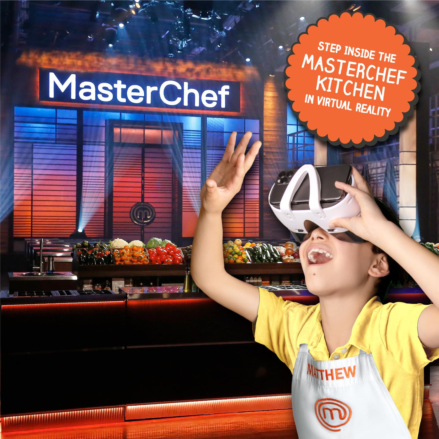 Abacus Brands VR MasterChef Junior - Virtual Reality Kids Cookbook and Interactive Food Science STEM Learning Activity Set (Full Version - Includes Goggles) - for Ages 8 and Up [Packaging May Vary]