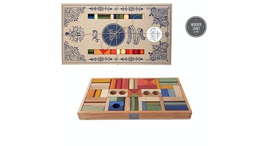 wooden story rainbow blocks