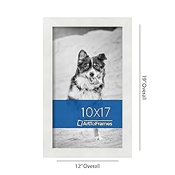 ArtToFrames 10x17 Inch White Picture Frame, This