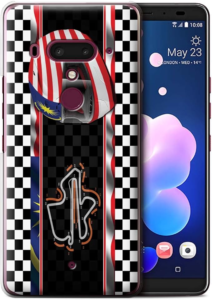 Stuff4 Phone Case for HTC U12+/Plus F1 Track Flag Malaysia ...
