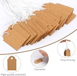 KALIONE 200pc Kraft Paper Price Tags Jewelry Clothing Display Small Gift Tags view 3
