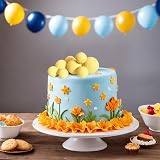 ASTARON Pack of 20 Yellow Cake Decoration Balls Mini Balloon Toppers view 6