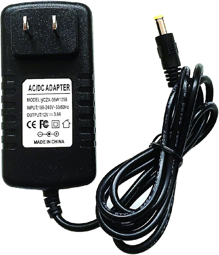 PKSTONE AC 100-240V To DC 12V 3A Power Supply Adapter Converter Transformers for LED RGB Strip Lights CCTV Cameras DVR NVR Wireless Router, ADSL Cats, HUB, Switches, Security Cameras, Audio/Video