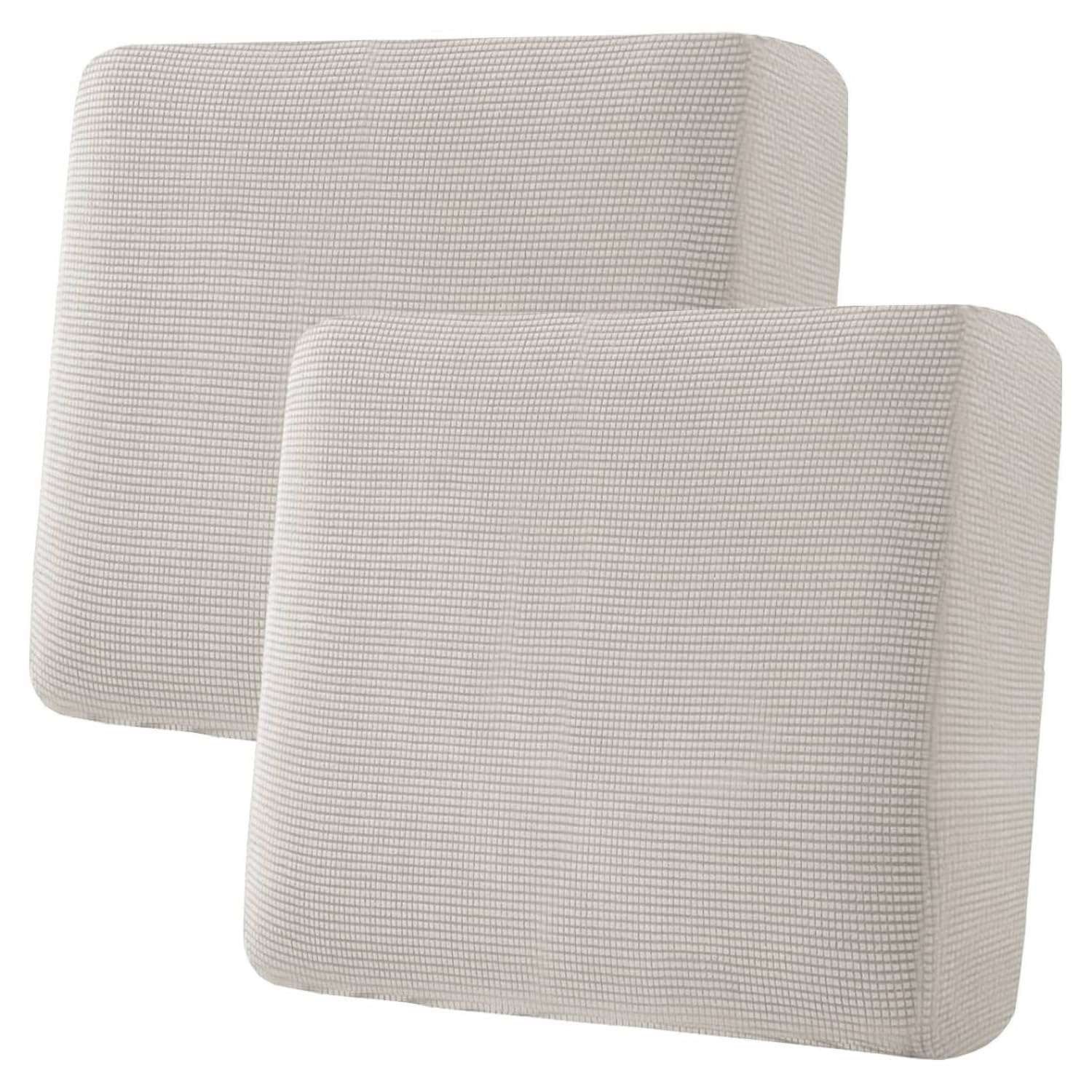 Photo 1 of H.VERSAILTEX Super Stretch Individual Seat, Sofa Covers Couch , cushion covers Slipcover Sets Thick Jacquard Textured Twill Fabric (2 Piece Large Sofa cushion covers, Island Fossi)LPNPMEY7252697
