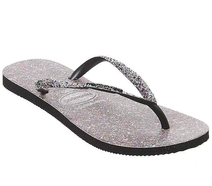 havaianas glitter flip flops