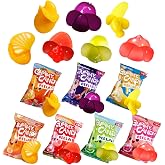 Wellspring Peelable Gummy Candies Individually Wrapped, 7 Friuts in 7 | Variety Packs Peelable Fruit-Shaped Gummies Candy, Net 350g/12.35oz Chewy Peeling Candy Gummy Snacks, Real Fruit Juice (&ge;30%)