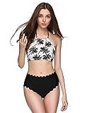 Verano Playa Women's Swimsuits High Neck Halter