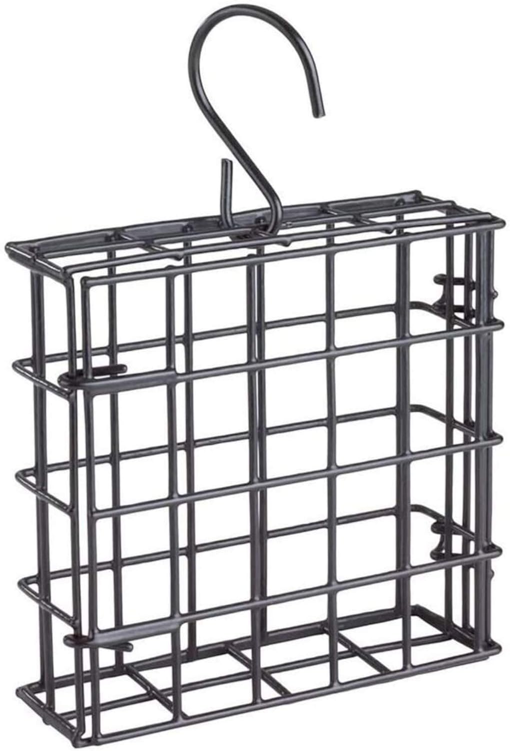 More Birds 38092 Suet Feeder, Single Cake, black