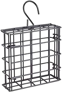 More Birds 38092 Suet Feeder, Single Cake, black