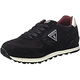 #Guess Charlie Black White Suede Mens Trainers Shoes