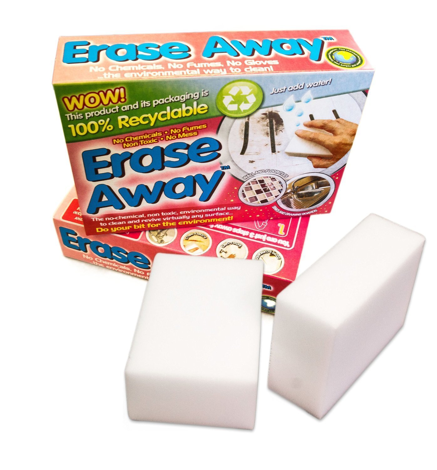 Oven Pride Erase away non chemical magic sponge (1 pack = 2 sponges)