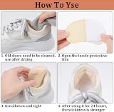 Sibba 2 Pair Self-Adhesive Heel Grips Pads Cushions for Shoes Boots view 4