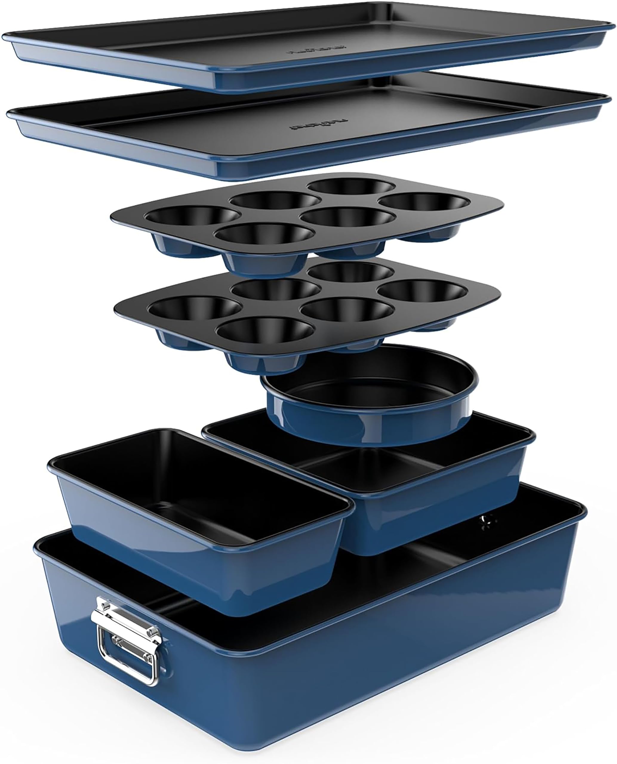 NutriChef 8-Piece Bakeware Set