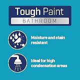 Johnstone's Bathroom Paint Silver Feather Mid Sheen Stain Blocker 2.5L view 2
