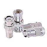 CNARIO 4Pcs F to BNC Adapter Kit, F Male/Female to