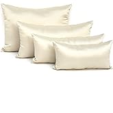 Fabrinique Purse Insert Pillows Set - Custom Cushioned Handbag Fillers Set of Shaper Inserts Made to Maintain Small to Large Purses - Prevents Creases and Damage (Cream, S-L, 4PC Set)