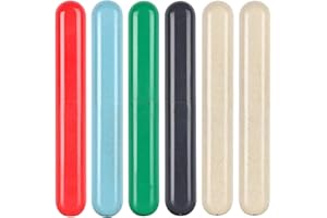 Eaezerav 6 Pack Toothbrush Travel Case, Travel Toothbrush Holder, Sanitary Toothbrush Storage, Eco-friendly Toothbrush Protector Covering for Traveling, Business，Camping, Home, School