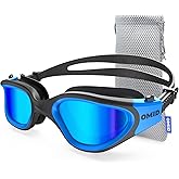 OMID Swim Goggles, P2 Polarized Swimming Goggles for Men Anti-fog Goggles Swimming for Adult Women