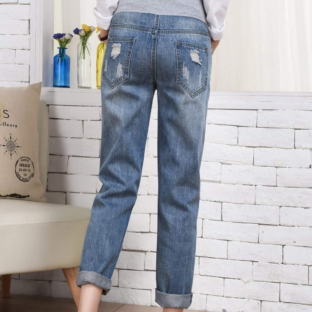 Pregnant Women Ripped Jeans Pants 