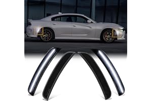 Mynoway Side Marker Lights for Dodg’e Charger 2015-2023 – 4PCS Front & Rear LED Fender Light White Parking Lamp for Charger SXT Scatpack SRT Hellcat 2015 2016 2017 2018 2019 2020 2021 2022 2023