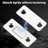 luoshaPUCY 2 Pcs Magnetic Cabinet Door Latches Self Adhesive Stainless Steel view 4