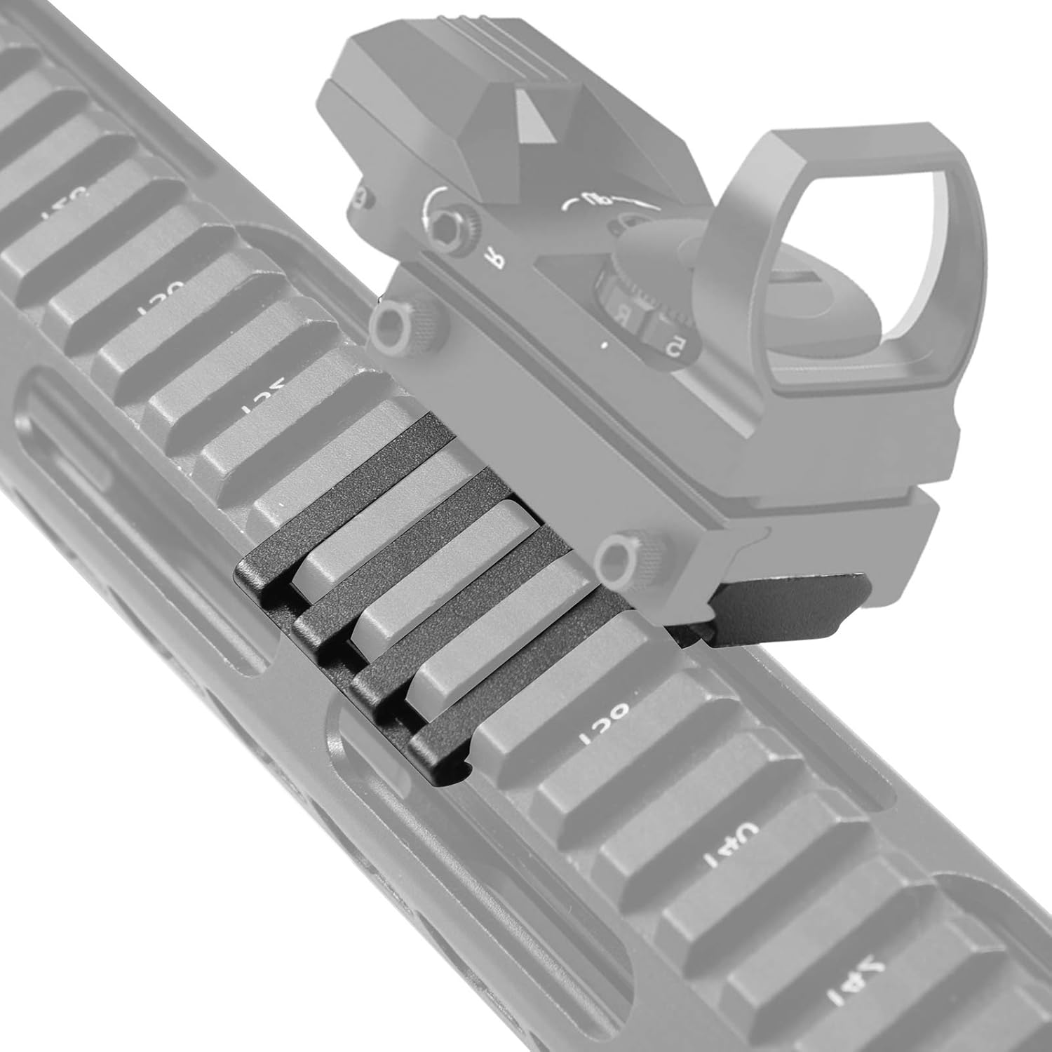 FENTUK Picatinny Offset Rail Mounts, 5 Slots 45 Degree Offset Picatinny Weaver Rail Mount Aluminum Low Profile Adapter for Flashlight Laser Sight Optics (5 Slot - 1 Pack) : Sports & Outdoors