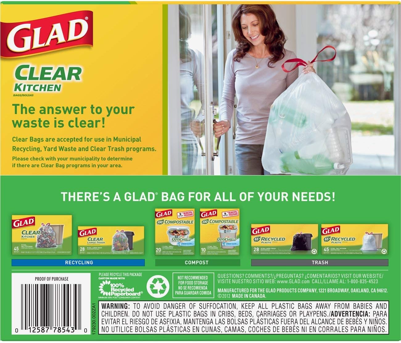 glad recycling bags